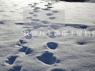 玖富万卡逾期上征信后如何还款 玖富万卡逾期上征信后如何还款