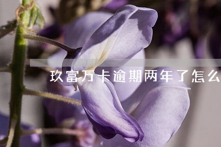 玖富万卡逾期两年了怎么办 玖富万卡逾期两年了怎么办