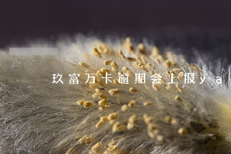 玖富万卡逾期会上报yan 玖富万卡逾期会上报yan
