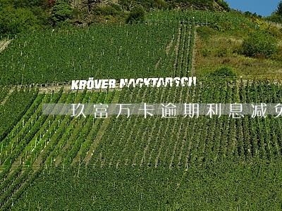 玖富万卡逾期利息减免 玖富万卡逾期利息减免