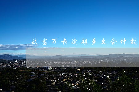 玖富万卡逾期多久会仲裁 玖富万卡逾期多久会仲裁