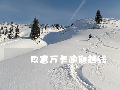 玖富万卡逾期热线