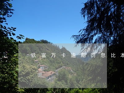 玖富万卡逾期罚息比本金高 玖富万卡逾期罚息比本金高