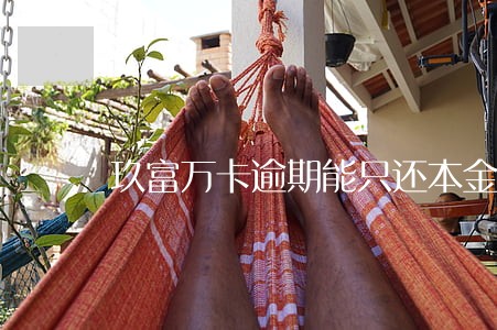 玖富万卡逾期能只还本金 玖富万卡逾期能只还本金