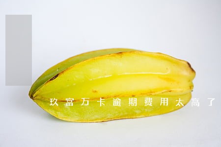 玖富万卡逾期费用太高了怎么办 玖富万卡逾期费用太高了怎么办