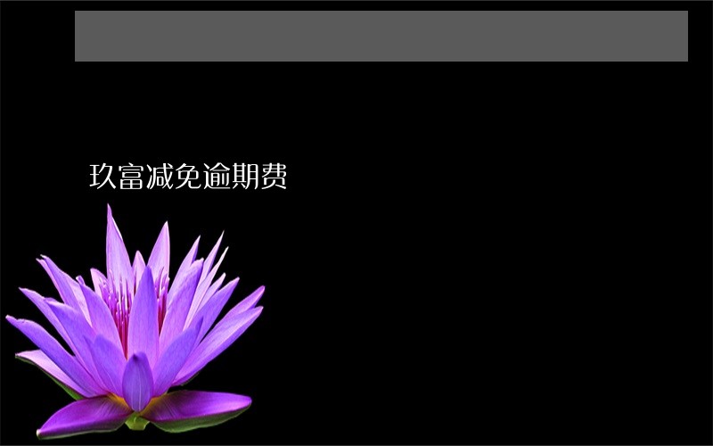 玖富减免逾期费 玖富减免逾期费