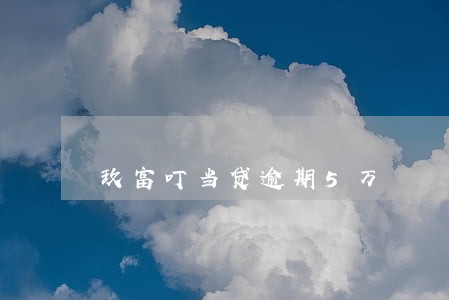 玖富叮当贷逾期5万 玖富叮当贷逾期5万