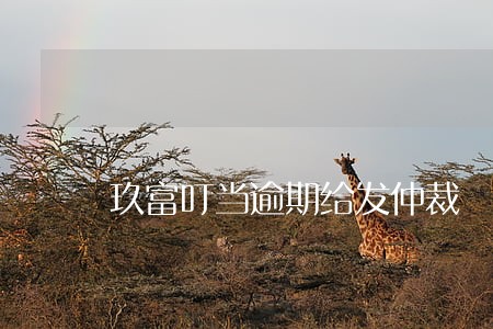 玖富叮当逾期给发仲裁 玖富叮当逾期给发仲裁