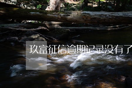 玖富征信逾期记录没有了 玖富征信逾期记录没有了