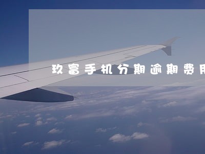 玖富手机分期逾期费用 玖富手机分期逾期费用