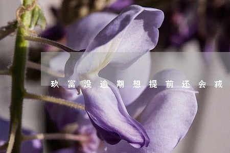 玖富没逾期想提前还会减免吗 玖富没逾期想提前还会减免吗