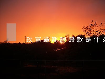 玖富逾期理赔款是什么意思 玖富逾期理赔款是什么意思
