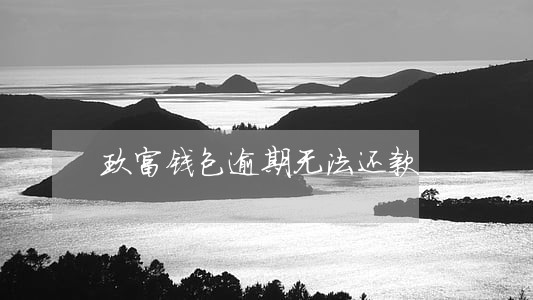 玖富钱包逾期无法还款