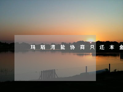 玛瑙湾能协商只还本金吗 玛瑙湾能协商只还本金吗