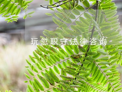 玩忽职守法律咨询