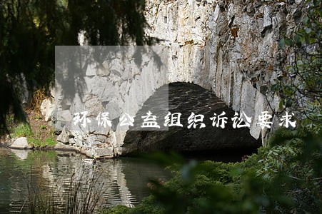 环保公益组织诉讼要求