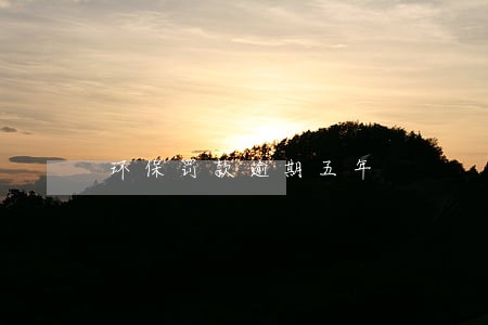 环保罚款逾期五年 环保罚款逾期五年