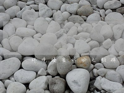环境侵害诉讼之初探 环境侵害诉讼之初探