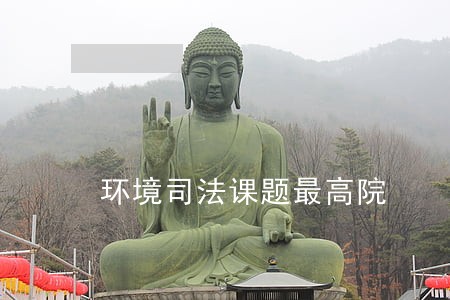 环境司法课题最高院 环境司法课题最高院