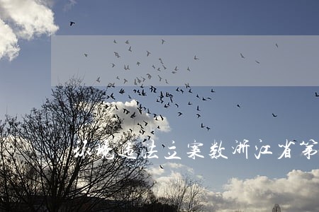 环境违法立案数浙江省第一 环境违法立案数浙江省第一