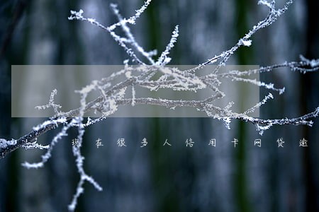 现在很多人信用卡网贷逾期 现在很多人信用卡网贷逾期