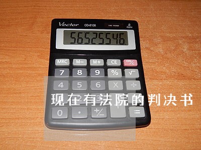 现在有法院的判决书 现在有法院的判决书