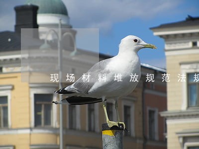 现场材料堆放规范法规 现场材料堆放规范法规