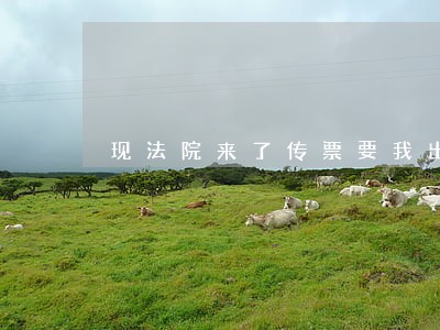 现法院来了传票要我出庭 现法院来了传票要我出庭