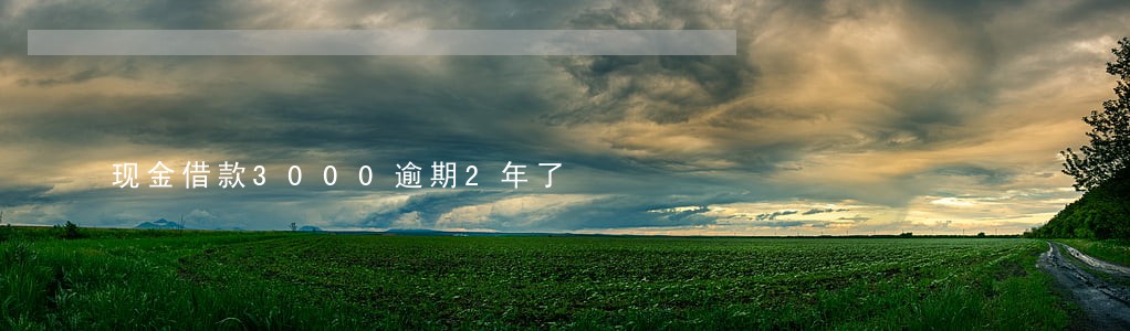现金借款3000逾期2年了 现金借款3000逾期2年了