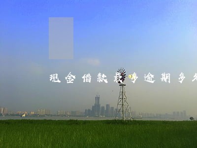 现金借款最多逾期多久 现金借款最多逾期多久