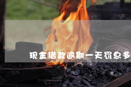 现金借款逾期一天罚息多少 现金借款逾期一天罚息多少