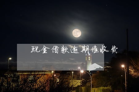 现金借款逾期催收费 现金借款逾期催收费