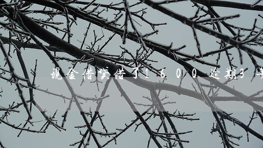 现金借贷借了1600逾期3年了 现金借贷借了1600逾期3年了