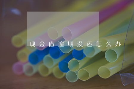现金借逾期没还怎么办
