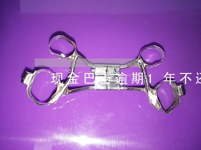 现金巴士逾期1年不还了 现金巴士逾期1年不还了