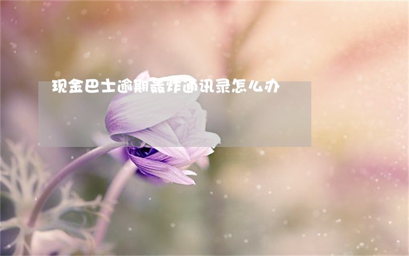 现金巴士逾期轰炸通讯录怎么办 现金巴士逾期轰炸通讯录怎么办