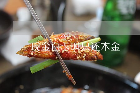 现金白卡叫只还本金 现金白卡叫只还本金