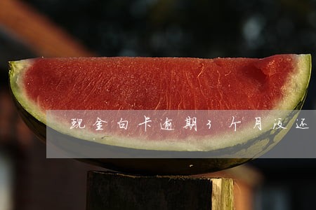 现金白卡逾期3个月没还 现金白卡逾期3个月没还