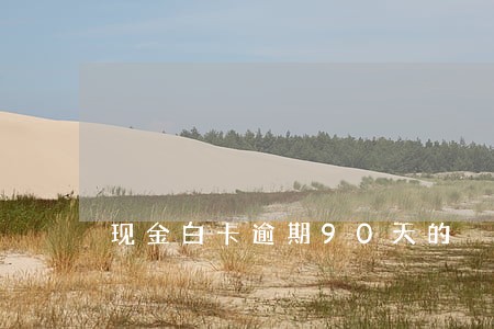 现金白卡逾期90天的 现金白卡逾期90天的