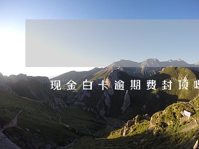 现金白卡逾期费封顶吗 现金白卡逾期费封顶吗