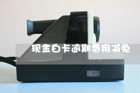 现金白卡逾期费用减免 现金白卡逾期费用减免