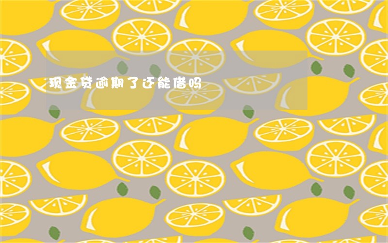 现金贷逾期了还能借吗 现金贷逾期了还能借吗