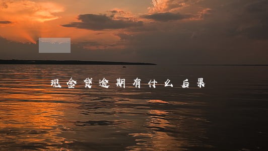 现金贷逾期有什么后果 现金贷逾期有什么后果
