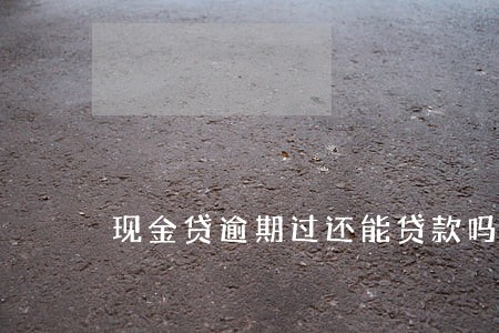 现金贷逾期过还能贷款吗 现金贷逾期过还能贷款吗