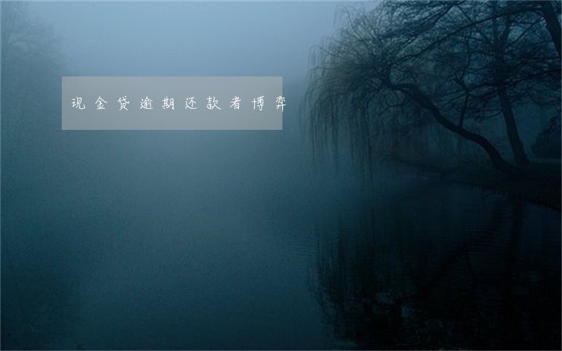 现金贷逾期还款者博弈 现金贷逾期还款者博弈