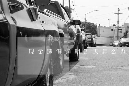 现金速借逾期2天怎么办 现金速借逾期2天怎么办