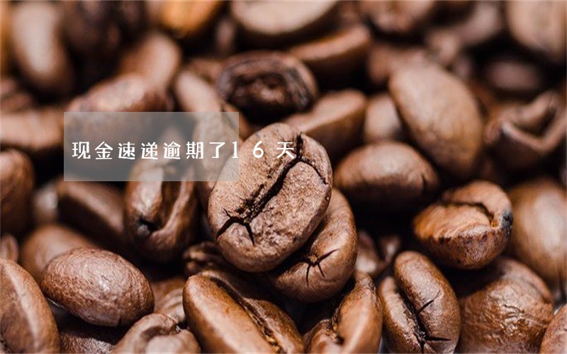 现金速递逾期了16天 现金速递逾期了16天