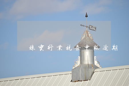 珠宝行业税务申报逾期 珠宝行业税务申报逾期