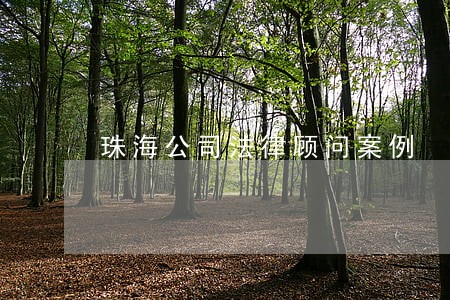 珠海公司法律顾问案例 珠海公司法律顾问案例