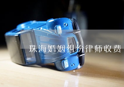 珠海婚姻纠纷律师收费